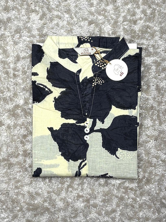 Cotton Floral printed short kurta