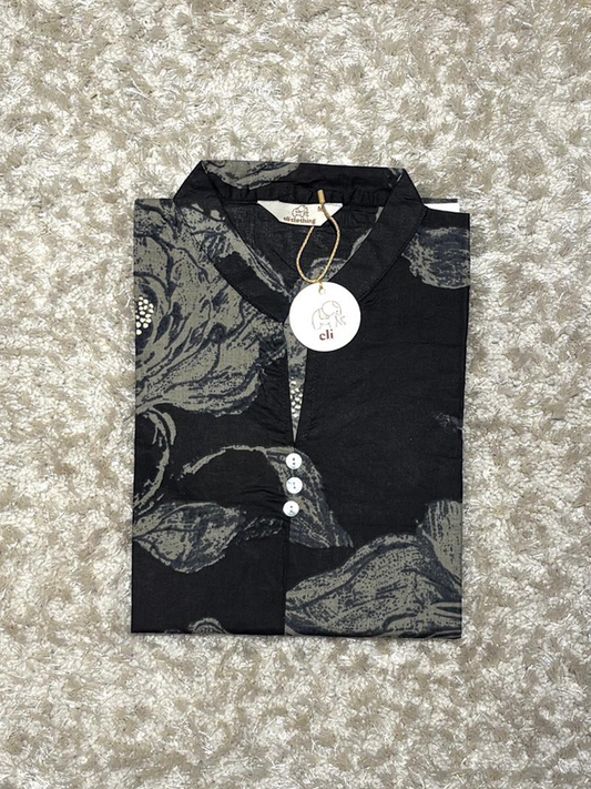 Cotton Floral printed short kurta