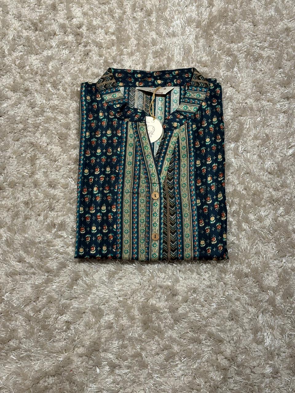 Jam Cotton Printed short Kurta